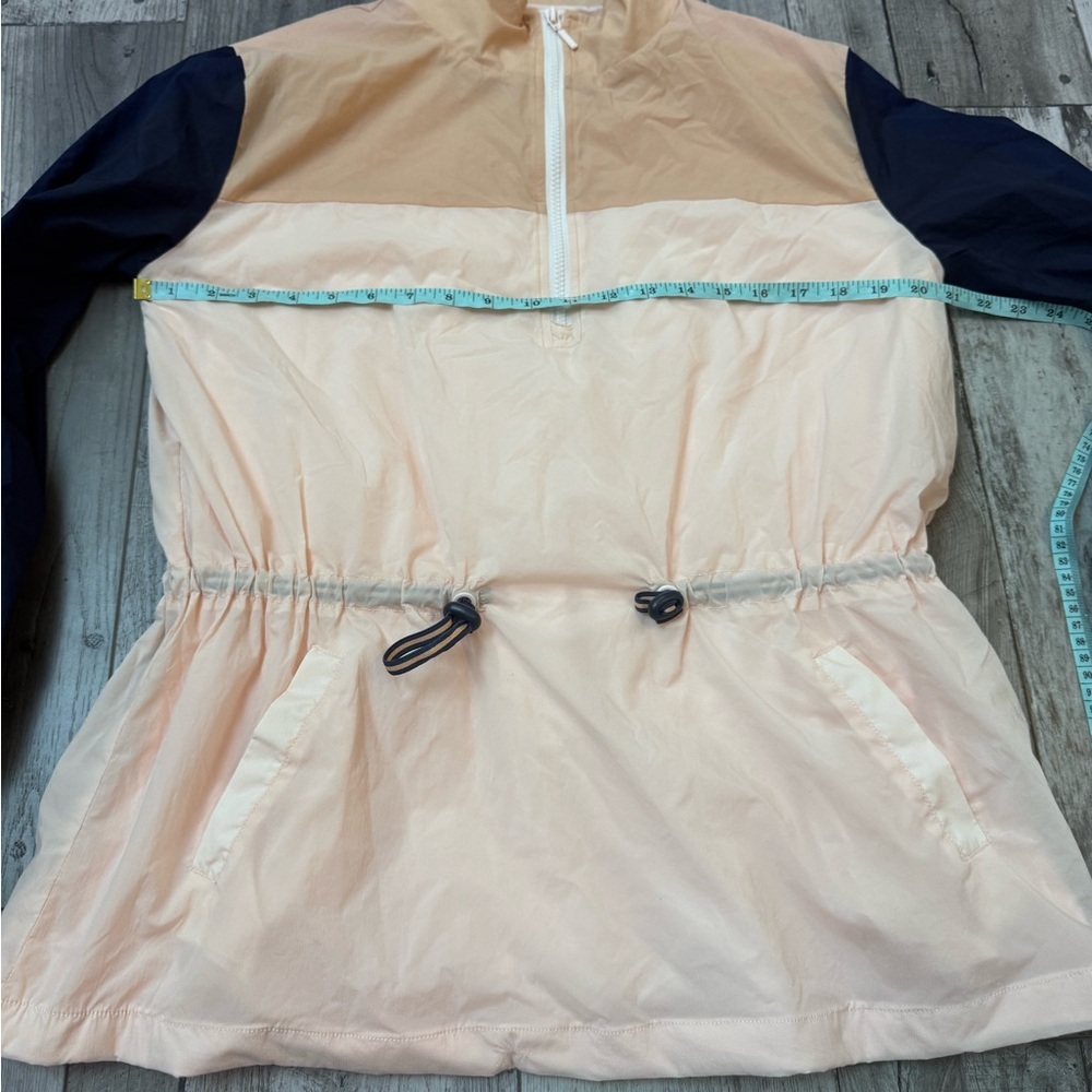 The Upside Yoko Colorblock Windbreaker Pink and Navy Utility Anorak Jacket XS - Picture 12 of 13